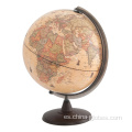 Globo de mapa antiguo grande sobre soporte